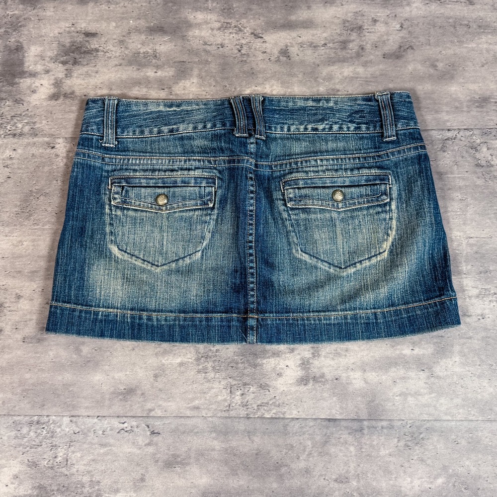 Vintage VTG Y2K 2000's 00's American Eagle MIni Denim Jean's Skirt - Picture 4 of 4